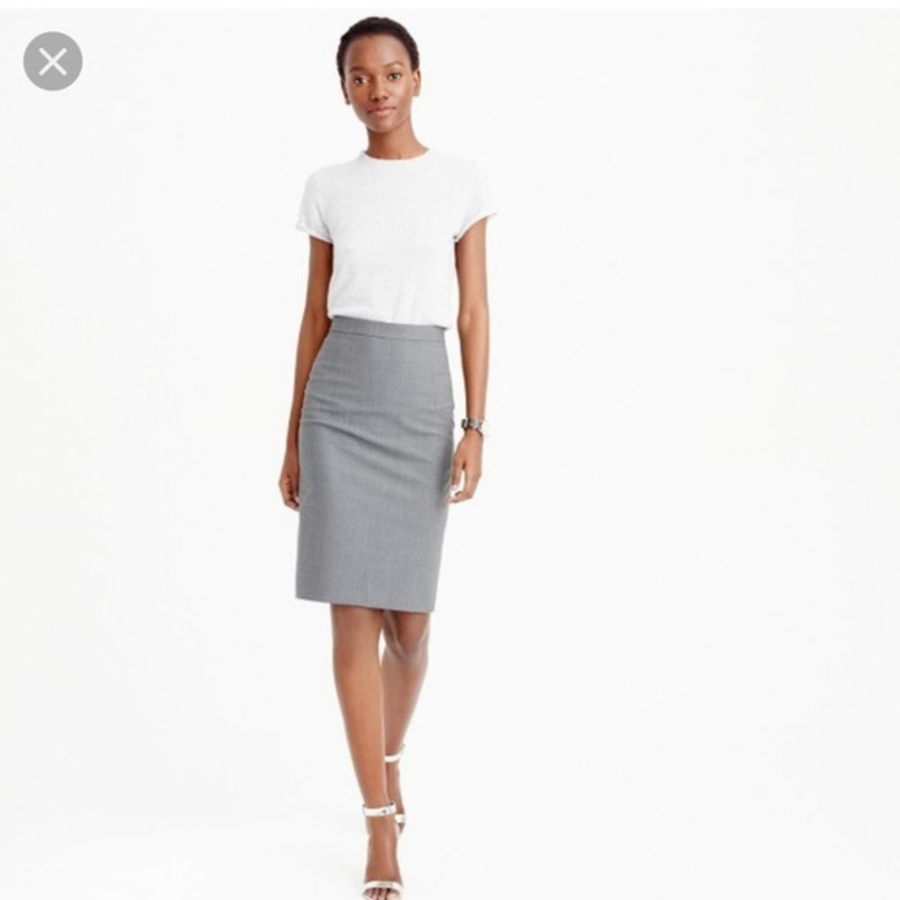 JCrew Lightweight Wool Pencil Skirt Size 6